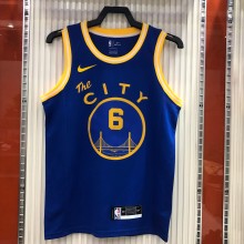 NBA Men Season 2021 Golden State Warriors the City Blue #6 YOUNG Jersey High Quality Name and Number Print
