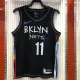 NBA Men Season 2021 Brooklyn Nets Black City #11 IRVING Jersey High Quality Name and Number Print
