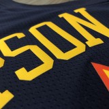 NBA Men Season 2021 Golden State Warriors Up-and-coming Star Dark Blue #11 THOMPSON Jersey High Quality Name and Number Print