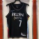NBA Men Season 2021 Brooklyn Nets Black City #7 DURANT Jersey High Quality Name and Number Print