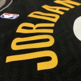 NBA Men Season 2021 Brooklyn Nets Black City #6 JORDAN Jersey High Quality Name and Number Print