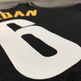 NBA Men Season 2021 Brooklyn Nets Black City #6 JORDAN Jersey High Quality Name and Number Print