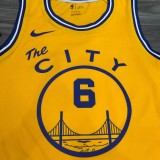 NBA New Season Men Golden State Warriors the City Yellow #6 YOUNG Jersey High Quality Name and Number Print