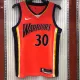 NBA Men Season 2021 Golden State Warriors Up-and-coming Star Orange #30 CURRY Jersey High Quality Name and Number Print