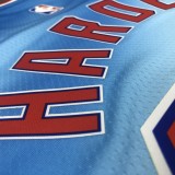 NBA Men Season 2021 Brooklyn Nets Blue Retro #13 HARDEN Jersey High Quality Name and Number Print