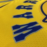 NBA Men Golden State Warriors Retro Yellow #6 YOUNG Jersey High Quality Name and Number Print