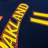 NBA Men Season 2021 Golden State Warriors #11 THOMPSON Black City Jersey High Quality Name and Number Print