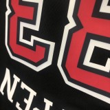 NBA Men Chicago Bulls Black ##33 PIPPEN Jersey High Quality Name and Number Print