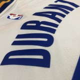 NBA Men Golden State Warriors White #35 DURANT Jersey High Quality Name and Number Print