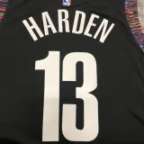 NBA Men New Brooklyn Nets Black City #13 HARDEN Jersey High Quality Name and Number Print