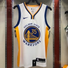 NBA Men Golden State Warriors White #35 DURANT Jersey High Quality Name and Number Print