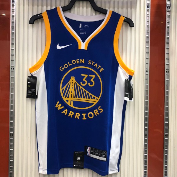 NBA Men Golden State Warriors Blue ##33 WISEMAN Jersey High Quality Name and Number Print