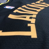 NBA Men Season 2021 Chicago Bulls Black #8 LAVINE Jersey High Quality Name and Number Print