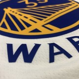 NBA Men Golden State Warriors White #33 WISEMAN Jersey High Quality Name and Number Print