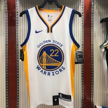 NBA Men Golden State Warriors White #22 WIGGINS Jersey High Quality Name and Number Print