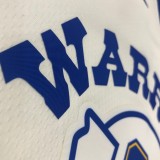 NBA Men Golden State Warriors Retro White #30 CURRY Jersey High Quality Name and Number Print