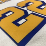 NBA Men Golden State Warriors New Model Retro White #22 WIGGINS Jersey High Quality Name and Number Print