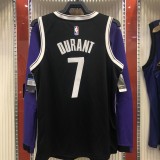 NBA Men New Brooklyn Nets Black #7 DURANT Jersey High Quality Name and Number Print