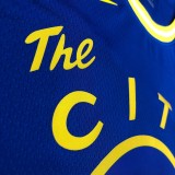 NBA Men Season 2021 Golden State Warriors the City Blue #6 YOUNG Jersey High Quality Name and Number Print