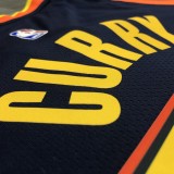 NBA Men Season 2021 Golden State Warriors #30 CURRY Black City Jersey High Quality Name and Number Print