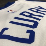NBA Men Golden State Warriors Retro White #30 CURRY Jersey High Quality Name and Number Print