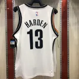 NBA Men New Brooklyn Nets White #13 HARDEN Jersey High Quality Name and Number Print