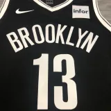NBA Men New Brooklyn Nets Black #13 HARDEN Jersey High Quality Name and Number Print
