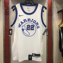 NBA Men Golden State Warriors Retro White #22 WIGGINS Jersey High Quality Name and Number Print