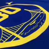 NBA Men Season 2021 Golden State Warriors the City Blue #30 CURRY Jersey High Quality Name and Number Print