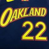NBA Men Season 2021 Golden State Warriors #22 WIGGINS Black City Jersey High Quality Name and Number Print