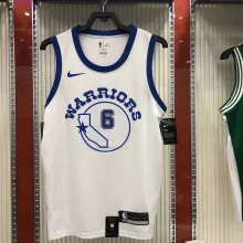 NBA Men Golden State Warriors Retro White #6 YOUNG Jersey High Quality Name and Number Print