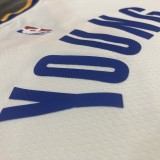 NBA Men Golden State Warriors White #6 YOUNG Jersey High Quality Name and Number Print