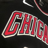 NBA Men Chicago Bulls Black ##33 PIPPEN Jersey High Quality Name and Number Print