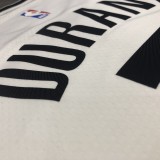 NBA Men New Brooklyn Nets White #7 DURANT Jersey High Quality Name and Number Print