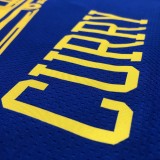 NBA Men Season 2021 Golden State Warriors the City Blue #30 CURRY Jersey High Quality Name and Number Print