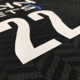 NBA Men Season 2021 Brooklyn Nets Black City #22 LEVRET Jersey High Quality Name and Number Print