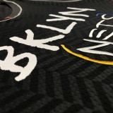NBA Men Season 2021 Brooklyn Nets Black City #11 IRVING Jersey High Quality Name and Number Print