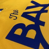 NBA Season 2021 Men Golden State Warriors ##22 WIGGINS Yellow Jersey wih Jordan Logo High Quality Name and Number Print