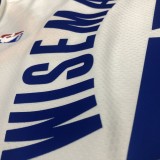NBA Men Golden State Warriors White #33 WISEMAN Jersey High Quality Name and Number Print