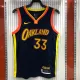 NBA Men Season 2021 Golden State Warriors #33 WISEMAN Black City Jersey High Quality Name and Number Print