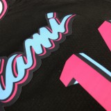 NBA Men Miami Heat Black City #14 HERRO Jersey High Quality Name and Number Print