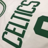 NBA Boston Celtics Retro White with Green Name #9 RONDO Jersey High Quality Name and Number Print