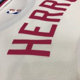 NBA Men Miami Heat White City #14 HERRO Jersey High Quality Name and Number Print