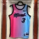 NBA Men  Season 2021 Miami Heat City Gradient color #3 WADE Jersey High Quality Name and Number Print