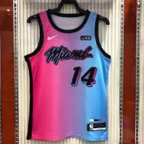 NBA Men  Season 2021 Miami Heat City Gradient color #14 HERRO Jersey High Quality Name and Number Print