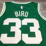 NBA Boston Celtics Green with White Name #33 BIRD Jersey High Quality Name and Number Print