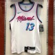 NBA Men Miami Heat White City #13 ADEBAYO Jersey High Quality Name and Number Print