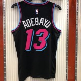 NBA Men Miami Heat Black City #13 ADEBAYO Jersey High Quality Name and Number Print