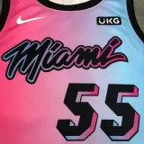 NBA Men  Season 2021 Miami Heat City Gradient color Jersey High Quality Name and Number Print