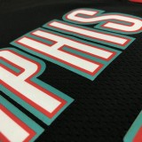 NBA Men Season 2021 Memphis Grizzlies Black Retro #12 MORANT Jersey High Quality Name and Number Print